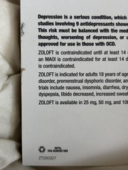 Zoloft 2006 Phizer removable self adhesive paper notes pad Drug Collectable