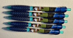 Lot of 5 BENICAR HCT Drug Rep Pharmaceutical Clip PEN White Blue Promo Gift