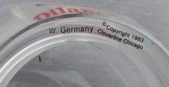 Vtg 1983 Dilantin Phenytoin 3″ Magnifying Glass Drug Store Medicine W. Germany
