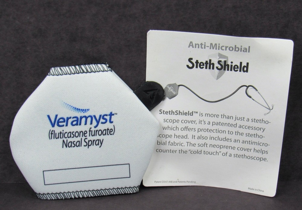 Veramyst Stethoscope Cover Anti-Microbial Drug Rep Pharmaceutical Advertising