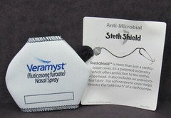 Veramyst Stethoscope Cover Anti-Microbial Drug Rep Pharmaceutical Advertising