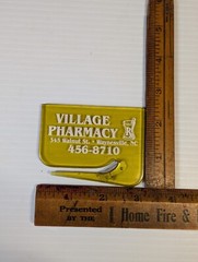Vtg Village Pharmacy Waynesville, NC Letter Opener Pharmaceutical