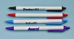 Lot of 4 BIC PENS Drug Rep Pharmaceutical Promo Asacol Salagen Vancenase Zantac