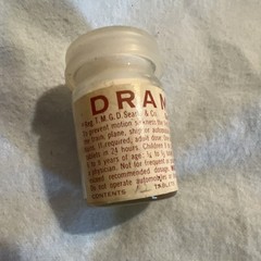 G.D. Searle & Co. Vintage Dramamine Tablets Bottle Pharmaceutical Collectible