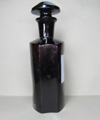 Vintage Medical Science Glass Bottle,Amber color,Germany №14727