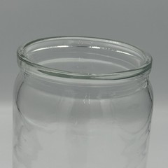 Apothecary Medical Glass Jar Canister with Stainless Steel Lid 7×4″