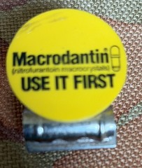 Vintage Drug Rep Pharmaceutical Promo Medical Ad Magnet w/clip – Macrodantin