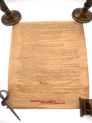 Vicodin US Constitution Replica 4-Page Promo Mailer w/ packaging