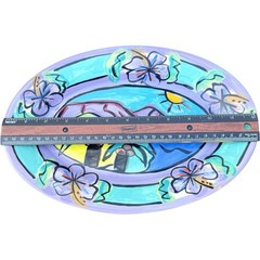 Agouron Pharmaceuticals 2001 Presidents Club Nevis Collectible Rare Fish Platter