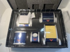 Desk Set 5 Piece pharmaceutical drug rep Vioxx New In Case Clock, Photo 3947