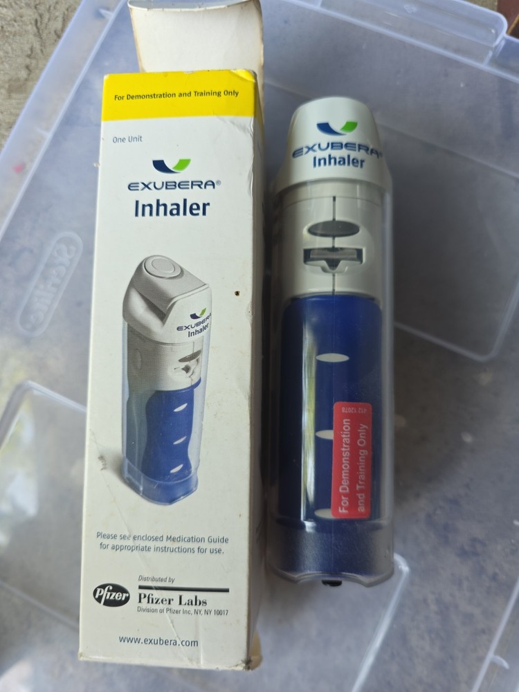 Exubera RARE Drug Rep Advertising Training Inhaler Pifzer