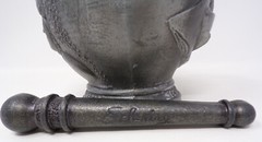 Vintage Pewter Mortar & Pestle Display Only By Schering Corp. 1988