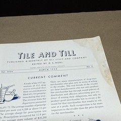 Tile And Till Magazine Eli Lilly And Company March 1939 Indianapolis Indiana