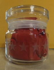 VINTAGE SUPRAX GLASS JAR WITH LID PHARMACEUTICAL DRUG REP COLLECTIBLES