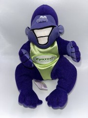 ZYRTEC Purple Plush Gorilla Monkey Stuffed Toy Pharmaceutical Advertisement 6”
