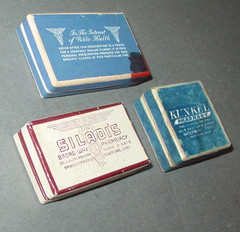 3 Vintage Cardboard Paper PHARMACY Prescription Drug Hinged Pill Box Mix Lot USA