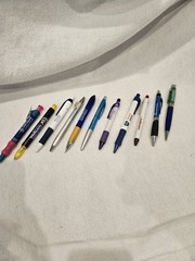Vintage Pharmaceutical Drug Rep Pens!! Seroquel Lilly Adverts! Lot Of 11 Collect