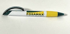 Pharmaceutical Drug Ink Rep Vintage Pen Fosamax Collectible Yellow Green Rare