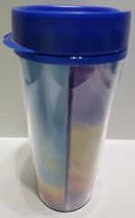 Travel Mug Cup Crestor Drug Pharmaceutical Rep Fade Away Lenticular Logo READ