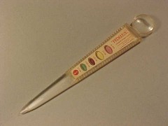 Vintage Averst Laboratories “Premarin” Drug Advertising Letter Opener Magnifier