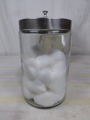 PROFEX USA Apothecary Medical Glass Jar Canister with Stainless Steel Lid 7×4″