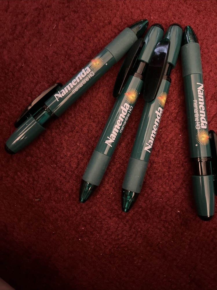 Pharmaceutical NAMENDA DRUG REP CLICK COMFORT GRIP PEN – DARK GREEN Lot 4