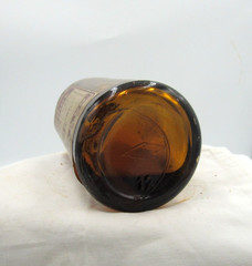BW – 1920’s Parke, Davis & Co Detroit Mich Boroglyc 6 3/4″ Amber Medicine bottle
