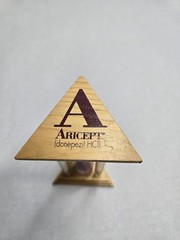 Aricept Drug Rep Pharmaceutical Advertising Alzheimers Sand Timer Burgundy