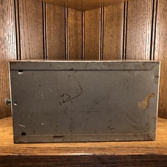 Vintage Pharmacy Prescription Box SAMUELS Metal File Apothecary Rx Cincinnati OH