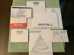 Lot Of 8 Different Post It Drug Advertisement Pads
