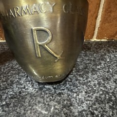 Vintage Schering Corp Pharmacy Class 1987 Secundum Artem Mortar and Pestle