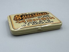 Vintage SPARTAN ASPIRIN Medical Drug TIN Advertising Petersburg VA