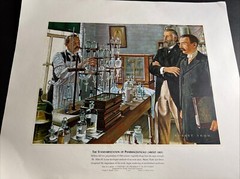A HISTORY OF PHARMACY IN PICTURES 1954 PRINT# 21 Great Gift For Doctor 22″×18″