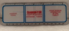 VTG 1983 MEAD JOHNSON QUIBRON-T SR 6″ PLASTIC RULER PHARMA REP LOGO