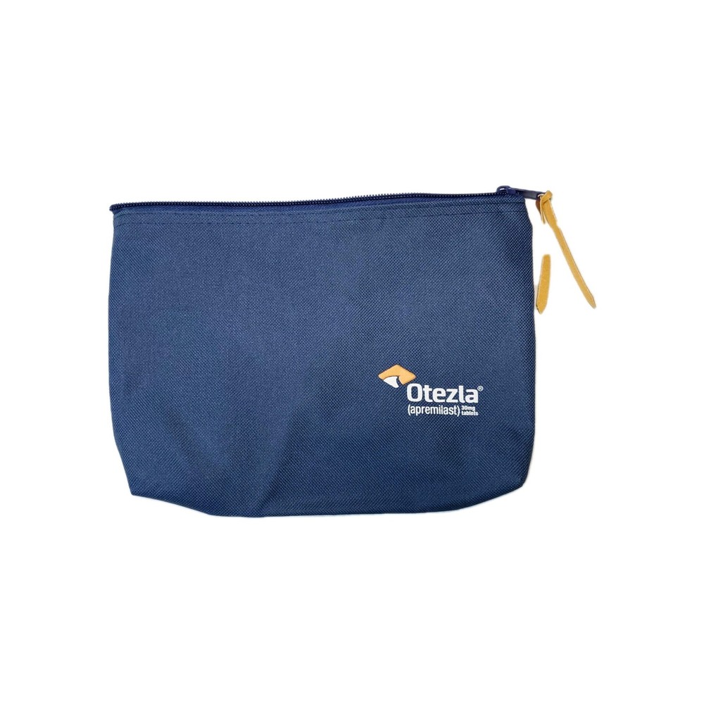 Otezla Medical Promo Bag Pharma Rep Zipper Pouch Colorful RX Interior Celgene
