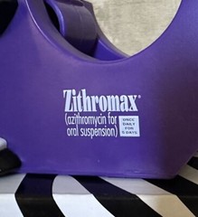 Vintage Pharmaceutical Drug Rep Zithroma Zebra Tape Dispenser Advertisement New