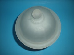 10″ vtg Apothecary Canister Jar with Ball Dome Lid Very Heavy & Thick glass