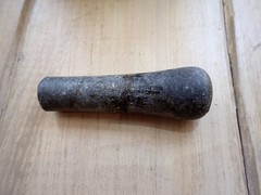 Schist Stone Herb Mortar Pestle Antique Carved Small Mortar