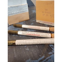 Vintage CARGENTOS Box 3 vials 20 tablets HK Mulford Silver Nitrate