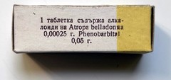 Vintage medicine for collection – BELLONAL, Unopened, rare