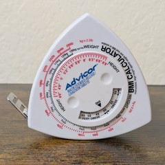 Advicor BMI Calculator Tape Measure Pharmaceutical Advertising Promo