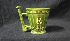 Vtg Galen Schering Advertising Coricidin Mortar Pestle Rx Mug