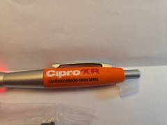 Rare CIPRO XR Lighted Metal Pen Pharmaceutical Drug Medical Promo