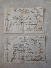 File box & 100 antique prescriptions (1926) – HEROIN, PAREGORIC, BROMIDE