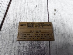 US Military FSN 6505 -663-2636 Sodium Chloride – Bicarbonate Mixture – Vietnam