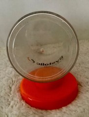 DRUG REP RARE BYSTOLIC CLEAR PLASTIC/ACRILIC CANISTER