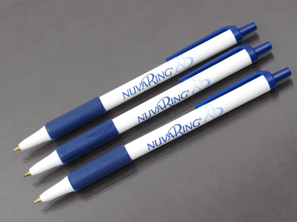 Lot of 3 NuvaRing Estradiol BIC PENS Drug Rep Pharmaceutical Promo Advertising