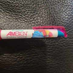 Ambien HOT PINK GEL Ink Pen Drug Rep Pharmaceutical Collectible Pharma NEW