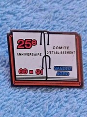 🔴SANDOZ Pharmaceutical 25th AGRO Anniversary 1966-1991 pin badge A Hofmann🔴