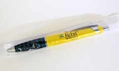Heavy Metal REBIF Pharmaceutical Pen Yellow and Green New in Sleeve Torpedo